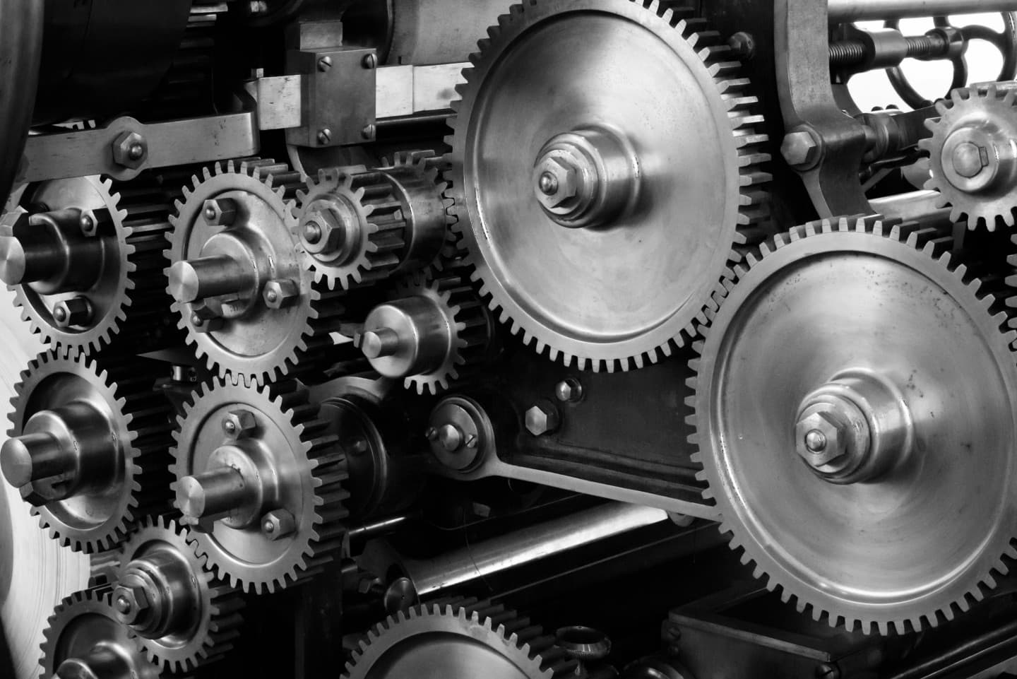 Industrial machine gears